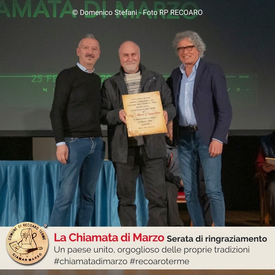 Chiamata Di Marzo Serata Di Ringraziamenti